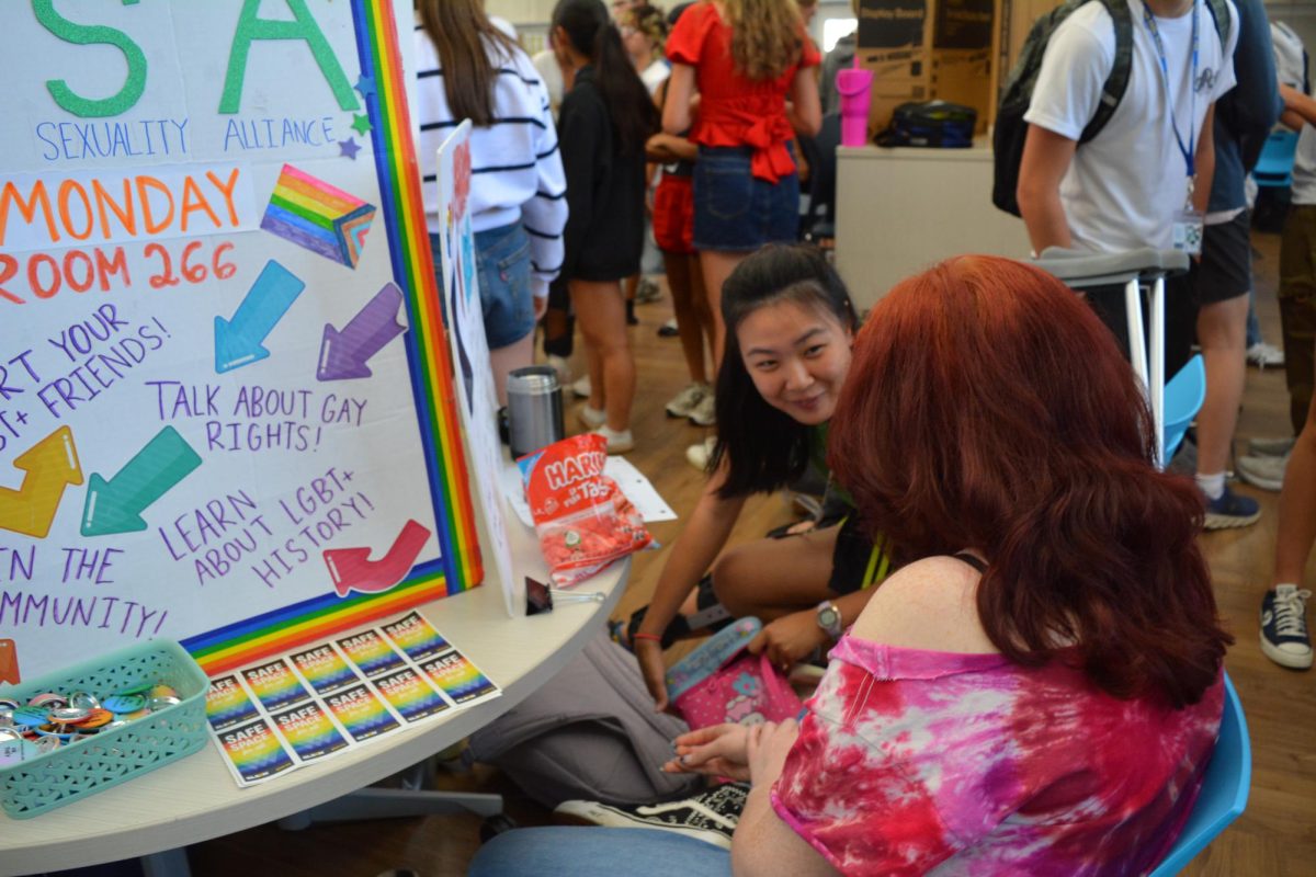 Students at the Club Fair